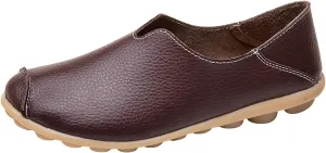 Women's Breathable Comfort Walking Office Flat Loafer Comfort Walking Slip On Flats Shoes Casual Round Toe Moccasins Driving Loafers Lightweight Breathable Comfortable Work Loafer Outdoor Going Out