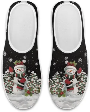 Women's Christmas Sneakers Casual Slip On Low Top Running Sneaker for Ladies Soft Lightweight Outdoor Shoes for Lady