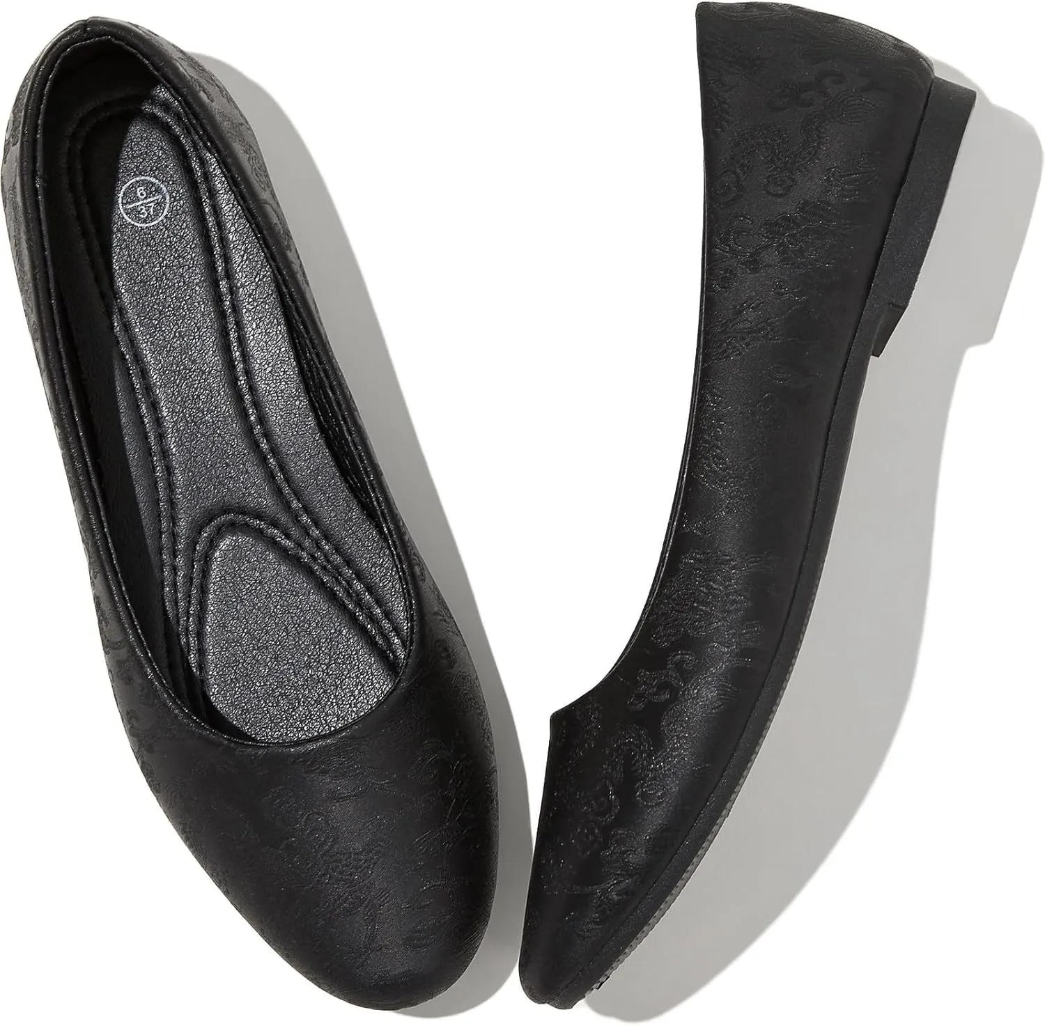 Women's Flats Dress Shoes Comfortable PU Leather Casual Slip on Shoes Loafers Business Work Office