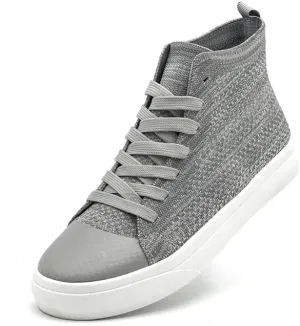 Women's Men’s Fashion Sneakers High Top Lace Up Shoes for Women Men Breathable Flying Woven Mesh Sneakers Casual Outdoor Sport Running Walking Shoes
