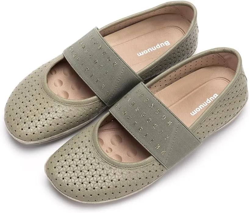 Women's Non-Slip Lightweight Soft Mary Jane Ballet Dance Casual Flats