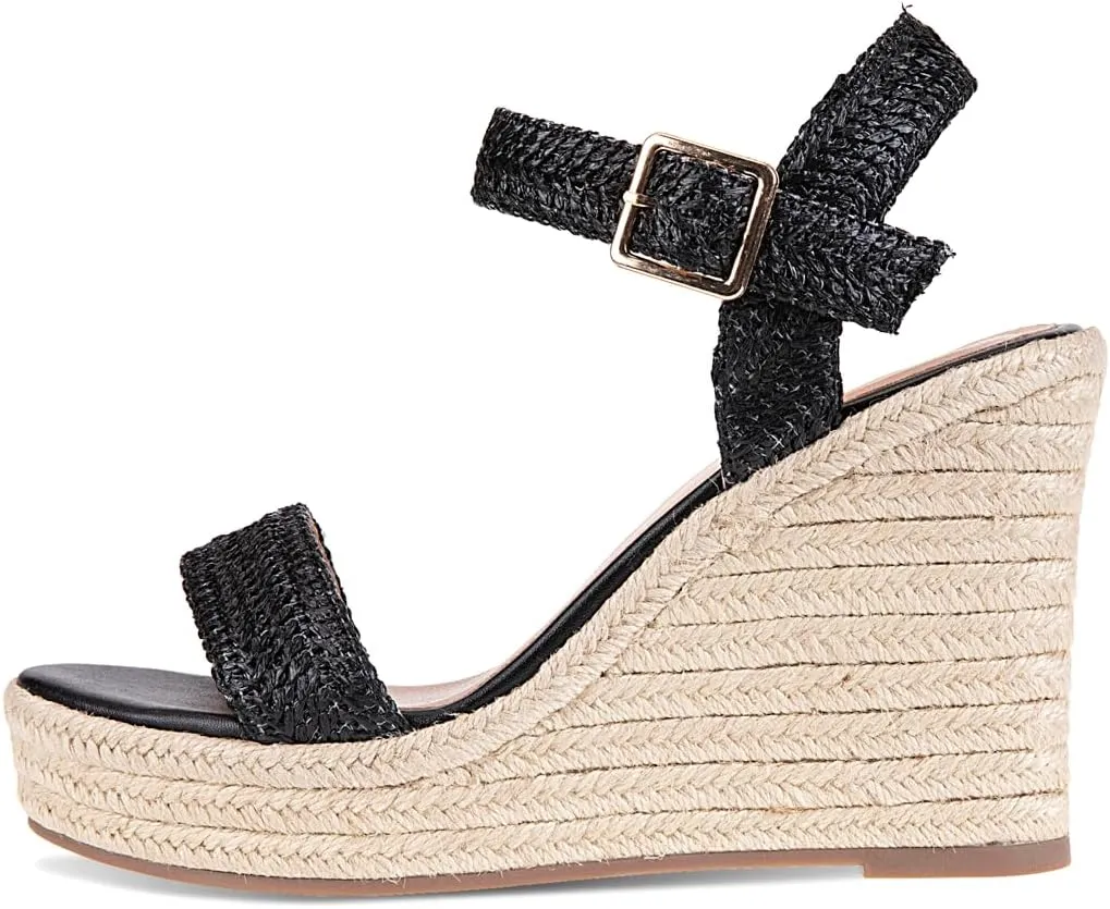 Women's Platform Sandals Wedge Ankle Strap Open Toe Sandals