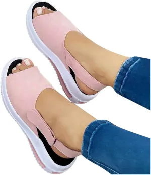 Womens Sandals,Women Causal Summer 2023 Peep Toe Platform Sandals Shoes Wedges Ankle Buckle Ladies Flip Flops