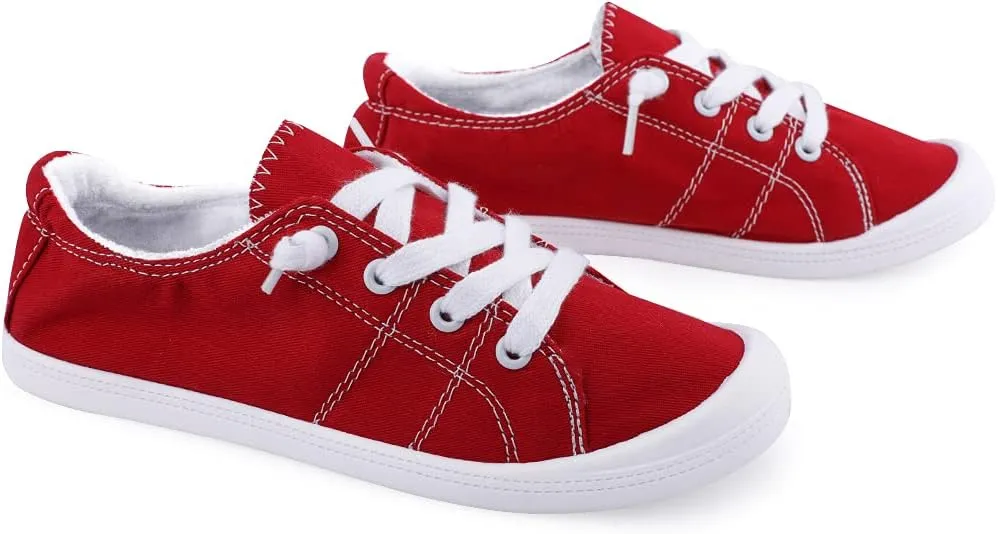 Women's Slip On Canvas Sneaker Low Top Casual Walking Shoes Classic Comfort Flat Fashion Sneakers