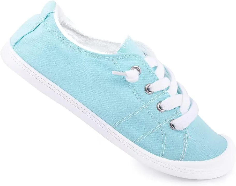 Women's Slip On Canvas Sneaker Low Top Casual Walking Shoes Classic Comfort Flat Fashion Sneakers