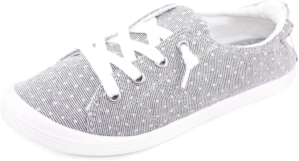 Women's Slip On Canvas Sneaker Low Top Casual Walking Shoes Classic Comfort Flat Fashion Sneakers