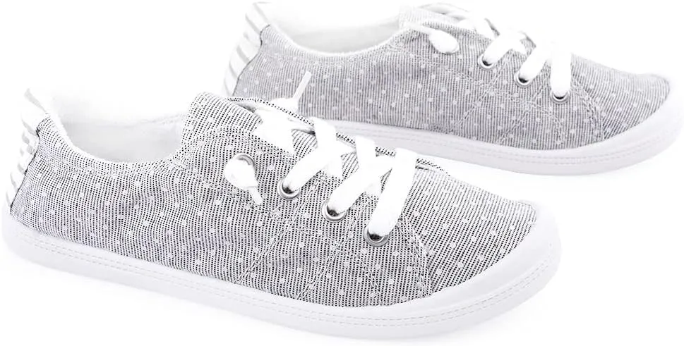 Women's Slip On Canvas Sneaker Low Top Casual Walking Shoes Classic Comfort Flat Fashion Sneakers