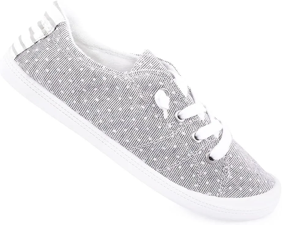 Women's Slip On Canvas Sneaker Low Top Casual Walking Shoes Classic Comfort Flat Fashion Sneakers