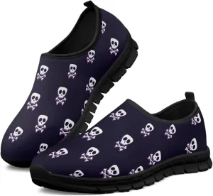 Women's Sneakers Casual Low Top Walking Sneaker Flat Outdoor Breathable Soft Slip On Lightweight Shoes for Women