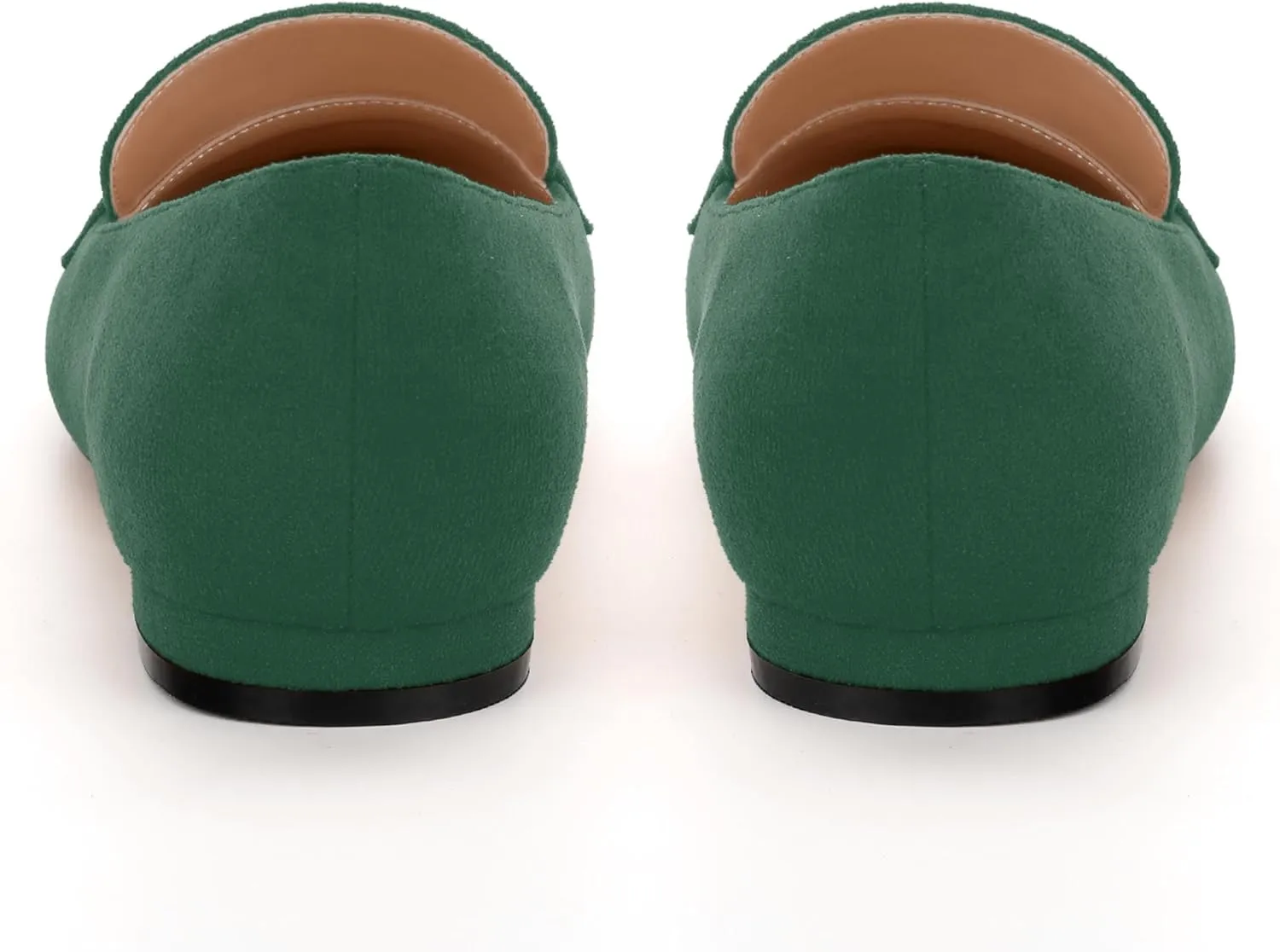 Womens Solid Slip On Pointed Toe Casual Flat Loafer, Metal Chain Loafers for Women Comfortable Fashion Work Flats Shoes