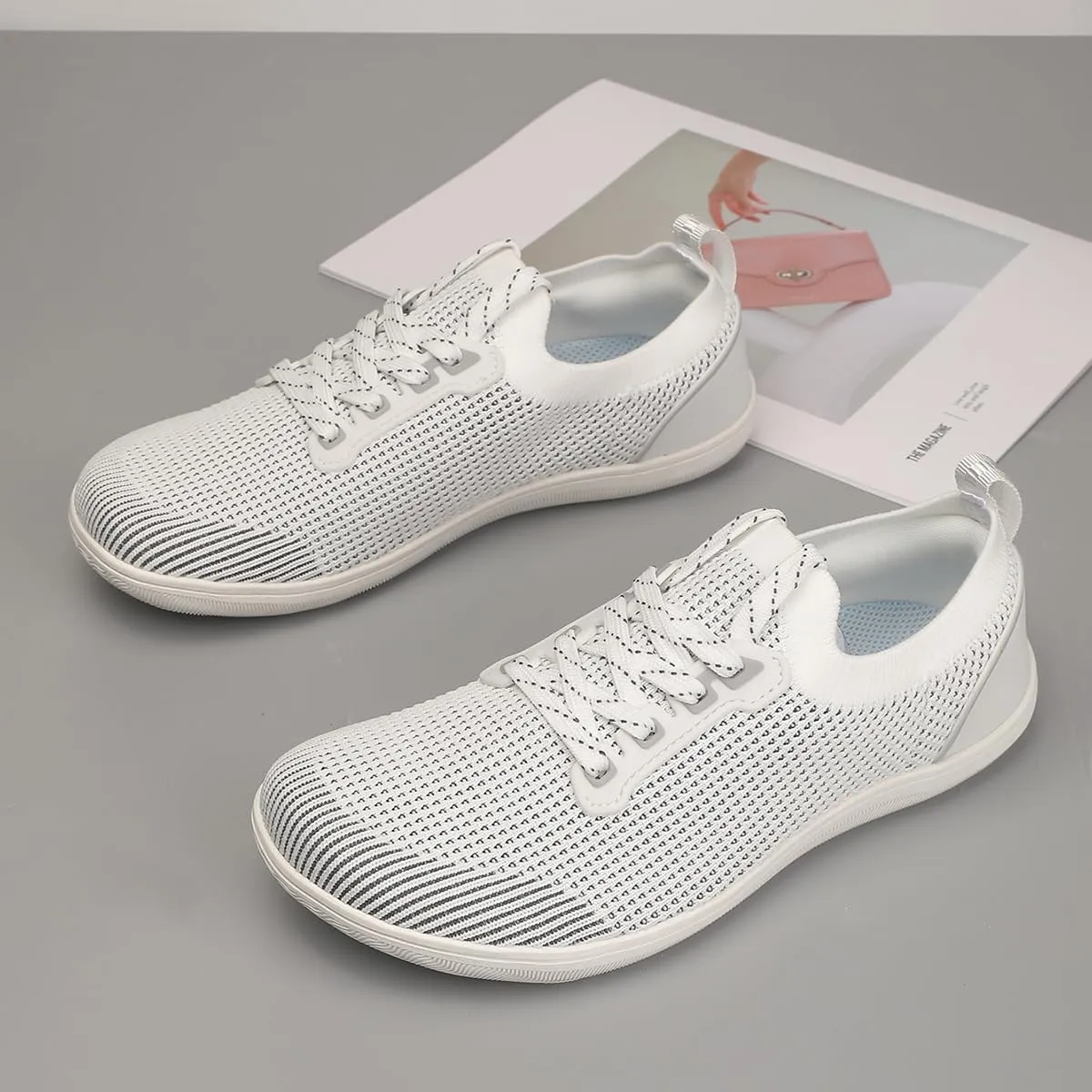 Women's/Men's Wide Barefoot Shoes,Minimalist Style Sneakers,Zero Drop Outdoor Walking Shoes