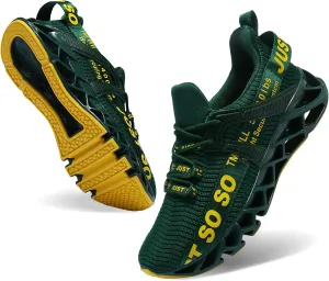 WONESION Mens Breathable Walking Tennis Running Shoes Blade Fashion Sneakers