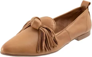 YDN Women Dressy Bows Pumps Pointed Closed Toe Slip On Tassel Loafers Flats Block Low Heels Shoes Business Daily Size 4-15 US
