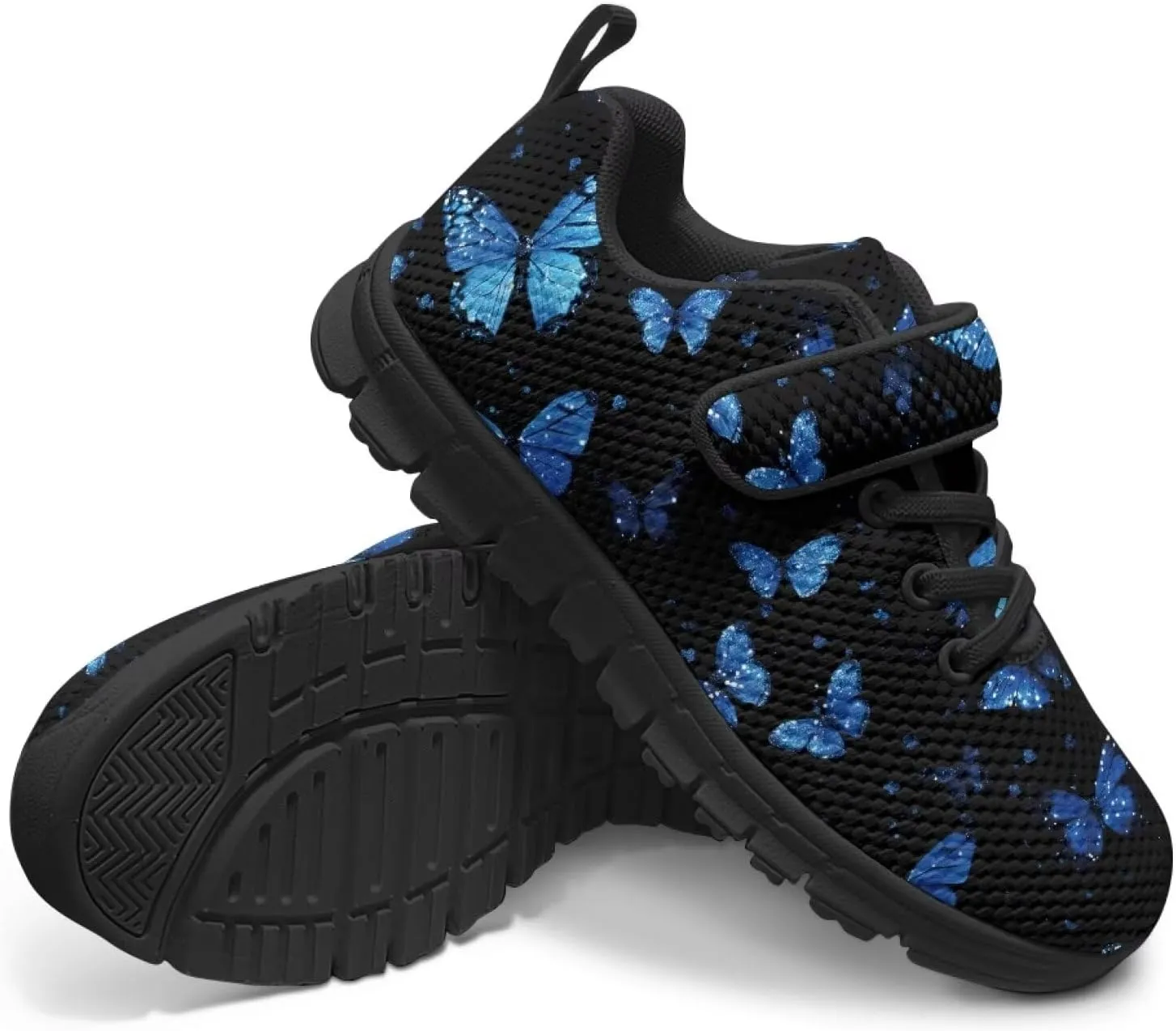 YEXIATODO Boys Girls Sneakers Kids No Tie Shoelaces Shoes Comfort Anti-Slip Walking Shoes for Indoor Outdoor Size 1-13