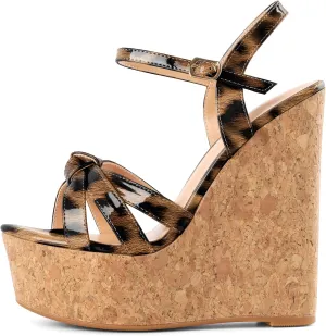YODEKS Women's Platform Wedges|High Heel Wedge Sandals|Ankle Strap Open Toe Platform Heels