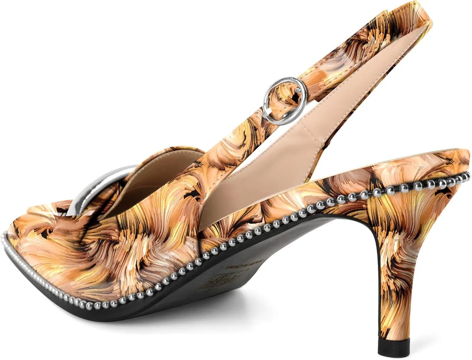 YODEKS Women's Slingback Heels Pointed Toe Low Heel 2.5" Loafers Shoes Size 5-13