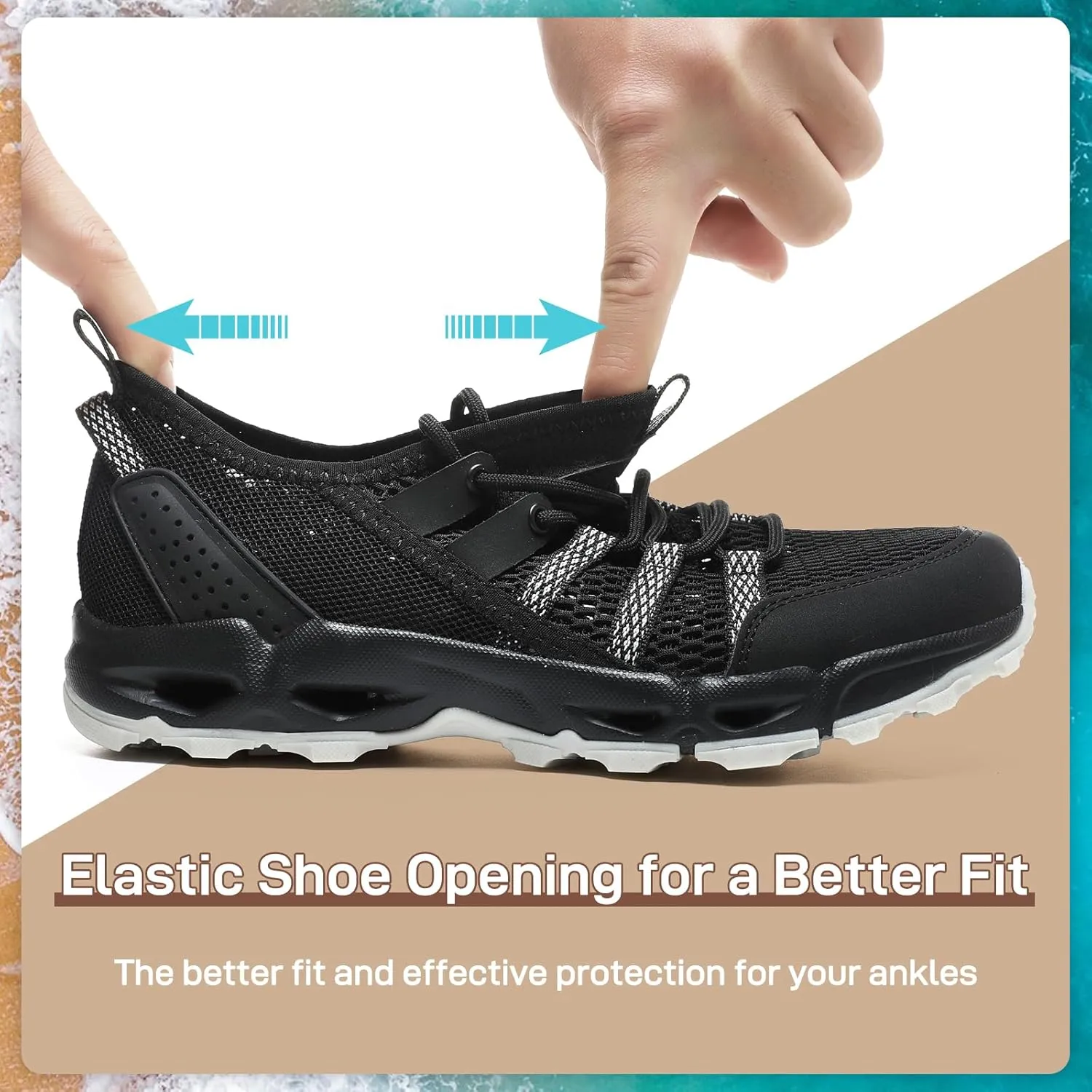 ziitop Womens Hiking Water Shoes for Women Quick Dry Outdoor Sport Sneakers Non Slip Lightweight Breathable Summer Trekking and Walking Climbing Shoe