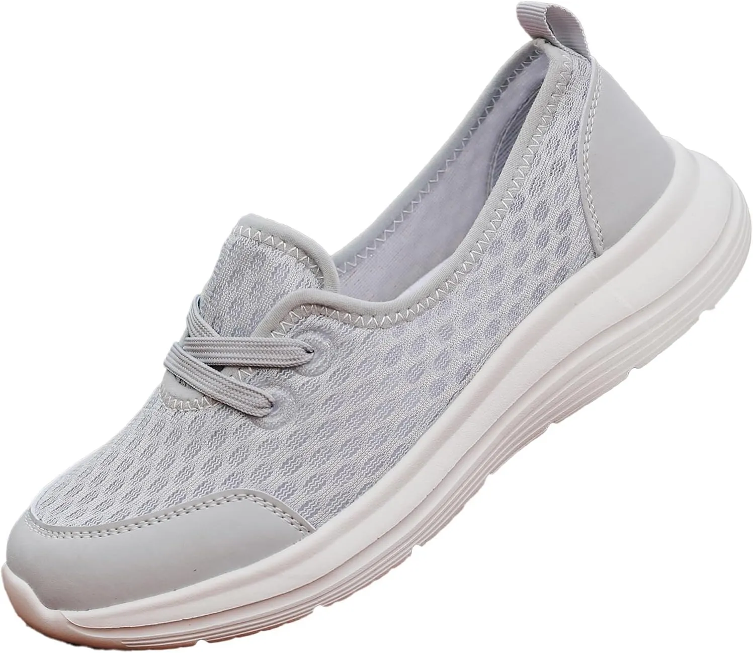 ZWRXW Women's Orthopedic Loafers Slip-On Walking Shoes Arch Support & Non-Slip Breathable Shoes Low Top Fashion Sneakers Lightweight Outdoor Hiking Sneakers